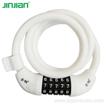 Amazon hot sale PVC combination cable lock bicycle